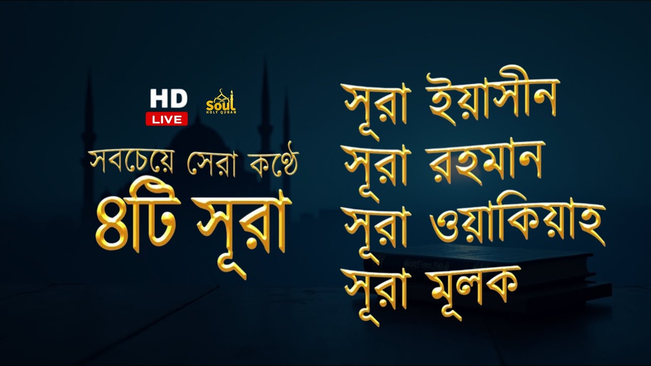 মন জুড়ানো কণ্ঠে সূরা ইয়াসিন | সূরা আর রহমান | সূরা ওয়াকিয়া | সূরা মূলক By Zain Abu Kautsar