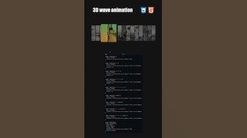 3D Wave Animation image 😍 #animation #coding #codinghacks #codingvideos #ytshorts #viral