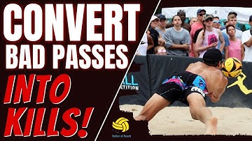 Out of System/Transition Offense in Beach Volleyball | Score Points When Your Passing & Digging SUCK