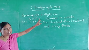 MATHEMATICS, Class:3, chapter :2, NUMBERS UPTO  9999