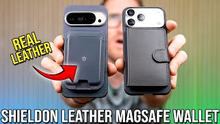 Shieldon Leather Magsafe Wallet For Pixel & Iphone
