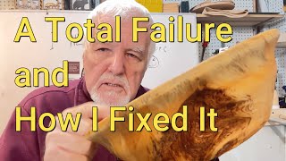 This Pine Knot Bowl was a Total Failure - How I Fixed It