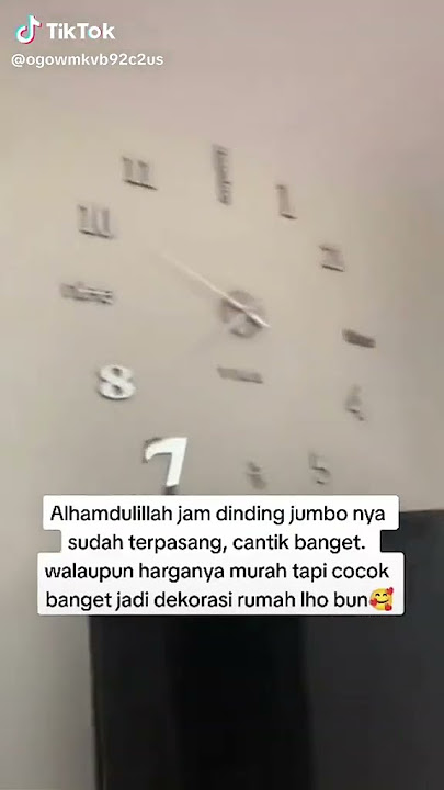 Jam dinding tempel jumbo ruang tamu premium mewah murah #jamdinding #jamdindingtempel