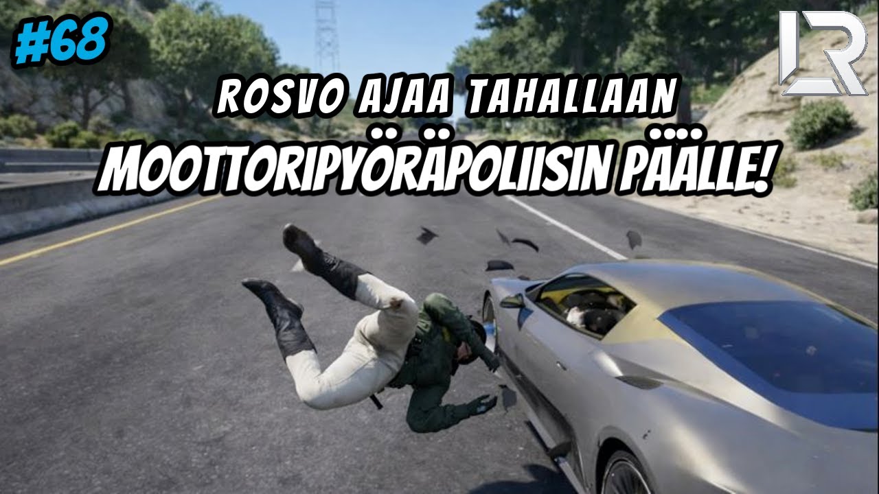 #68 Rosvo ajaa moottoripyöräpoliisin päälle!   | Lore #lorerp