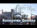 Walking through Sunnyside Queens New York City.