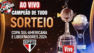 CAMEÃO DE TUDO SPFC - AO VIVO - SORTEIO DOS CONFRONTOS NA LIBERTADORES - SÃO PAULO VENCE MAIS UMA