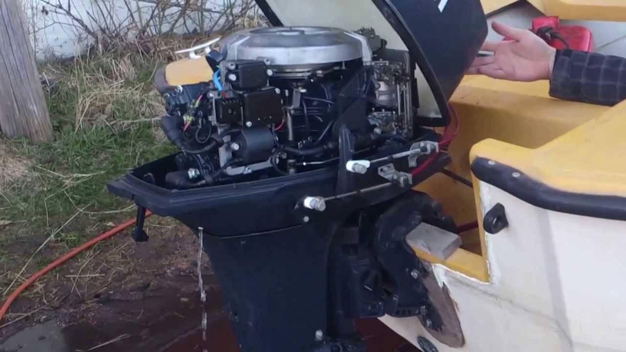  Yamaha  40  hp  sound YouTube