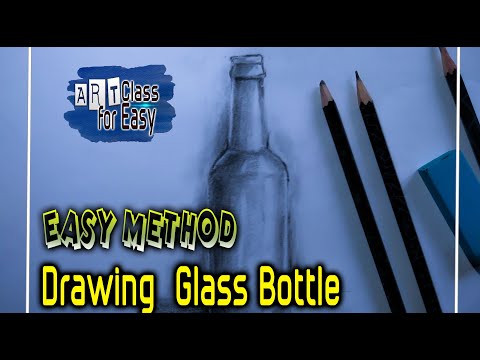 Video: How To Draw A Bottle With A Pencil Step By Step