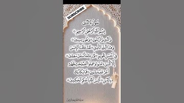 Surah At-Teen (سورة التين) #quran #egzonibrahimi #surahteen