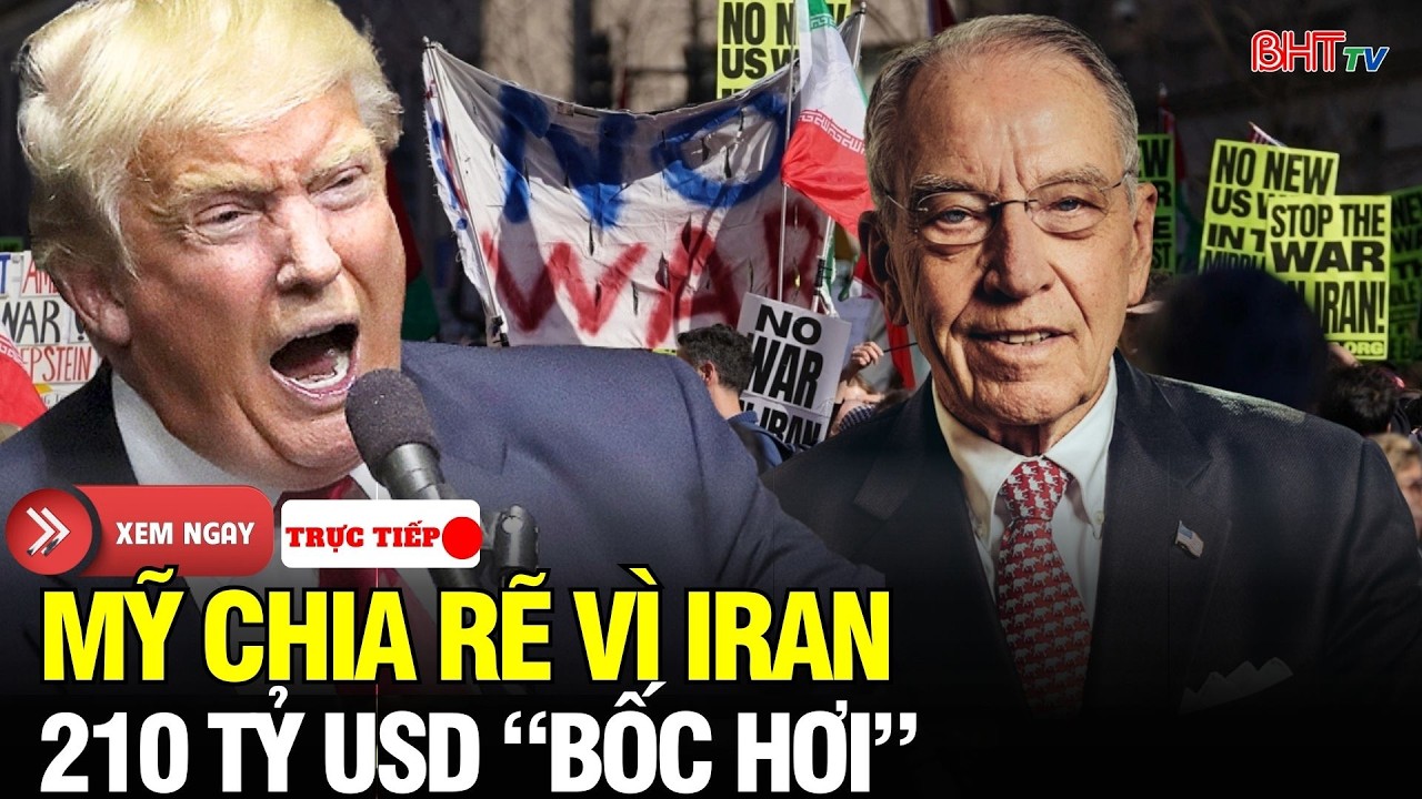🔴Nước Mỹ Dậy Sóng Vì Iran: Người dân phản đối, Quốc hội bị kéo vào cuộc chiến trăm tỷ USD