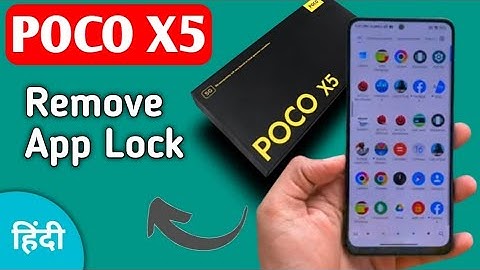 Poco X5 5g app lock kaise hataye, how to remove app lock in poco, how to unlock app,app lock setting
