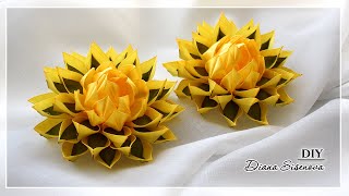 Резинки для волос. Канзаши. МК. / DIY. Kanzashi. Scrunchy.