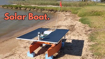 Solar-powered unlimited range R/C boat