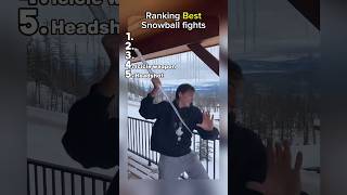 Snowball fight videos ranked #shorts