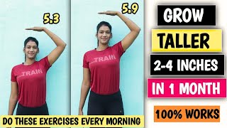 Grow Taller 2-4 inches in 1 Month | Height Boosting Exercises | Growth Taller Fast | Fitness Journey