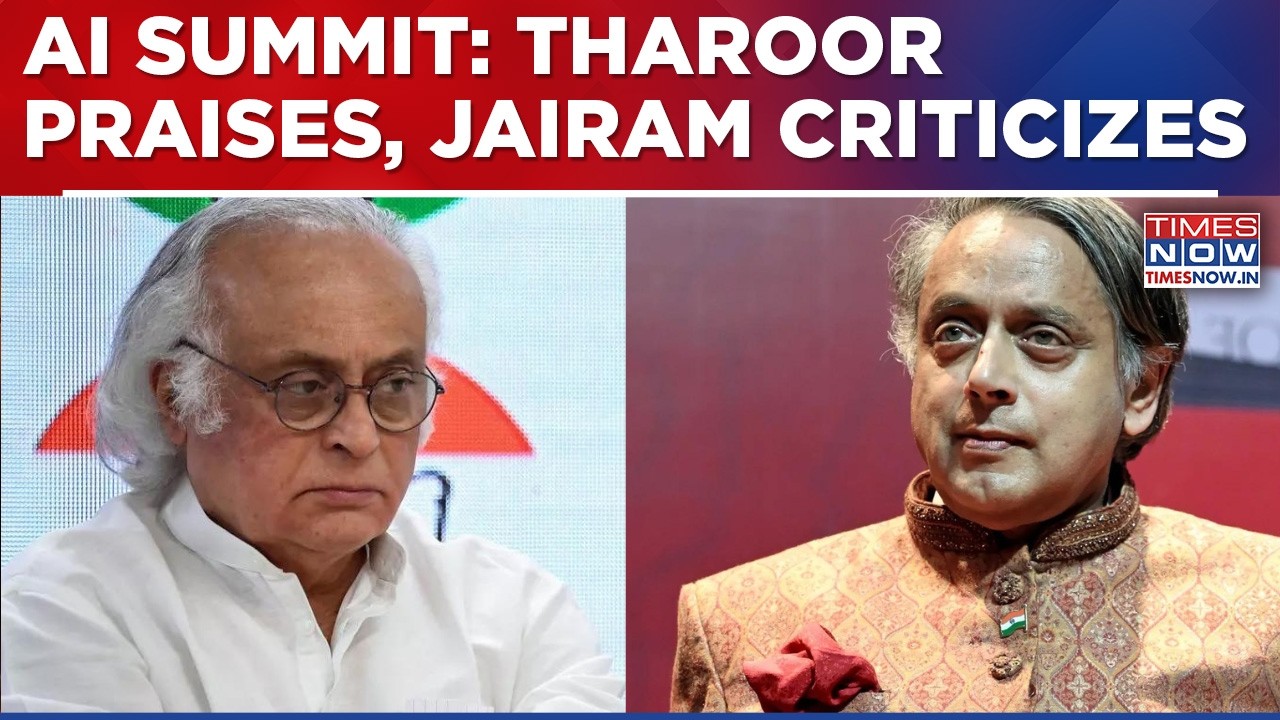 Tharoor Praises Global Attendance At AI Summit, Jairam Criticises 'MANAV' Acronym, Cong Not In Sync?
