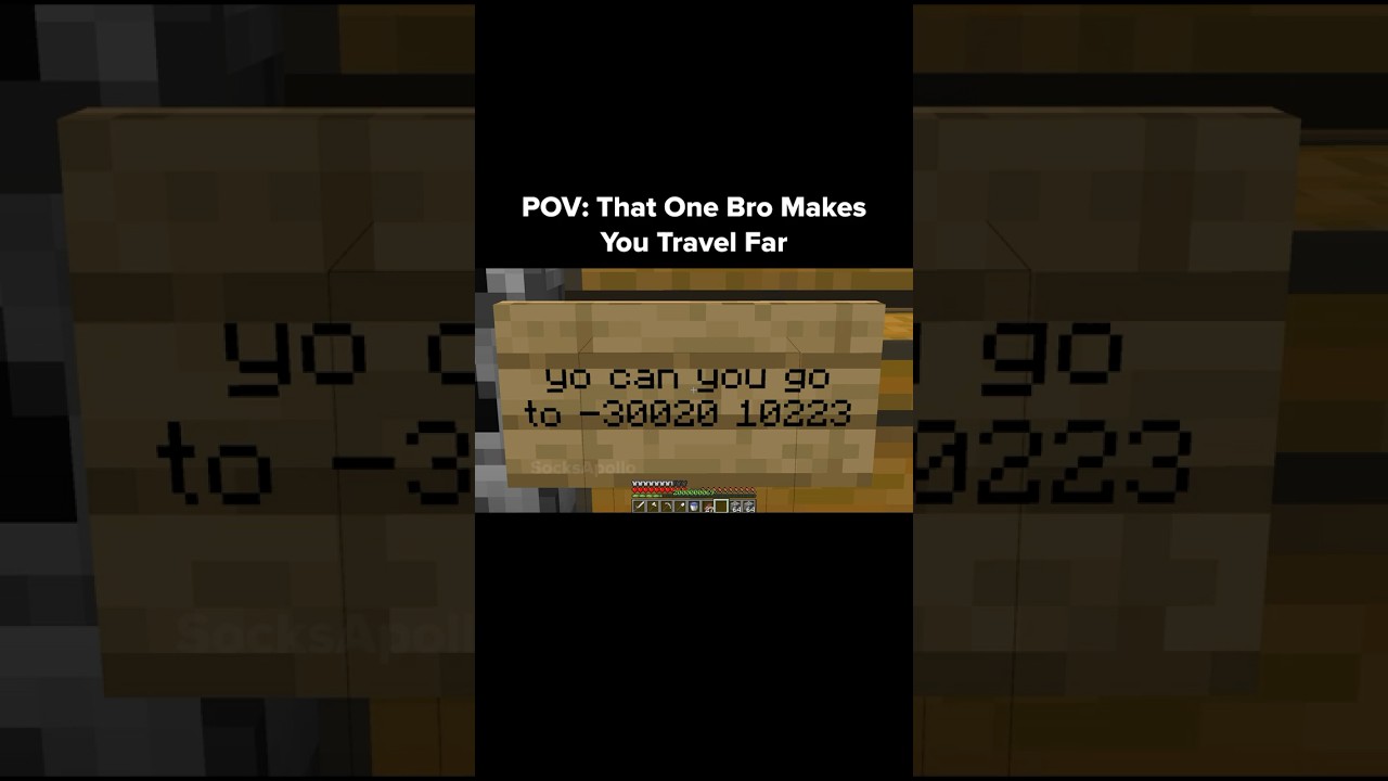 Minecraft Travel Moment