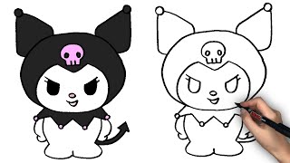 えっへんポーズのクロミちゃんのかき方 - YouTube