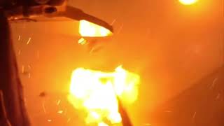 Firefighter’s body camera shows battling a house fire firsthand