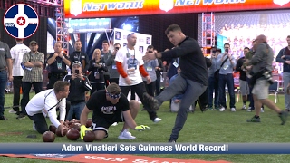 Adam Vinatieri Sets Guinness World Record at NFL Experience!