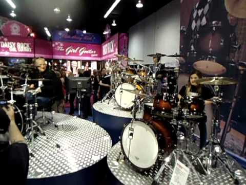 Gregg Bissonette and his drumming children-Mary an...