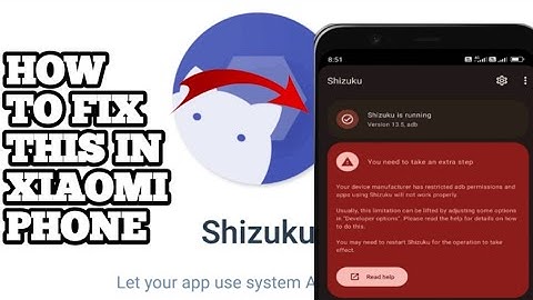 Ez way to fix Shizuku problem on Xiaomi Device