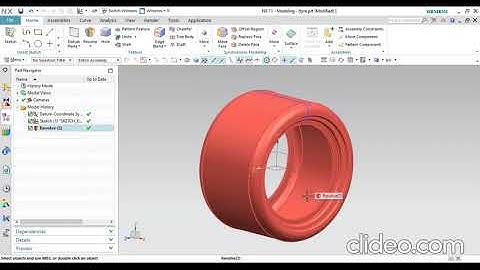 Design a car tyre in NX-software | class- 3 |  Creating 3d model tyre in NX software