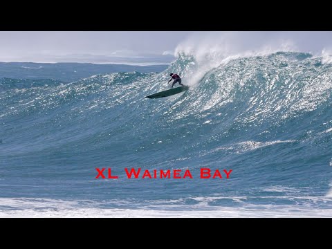 Unique Angle of Waimea Bay | The No Eddie Swell
