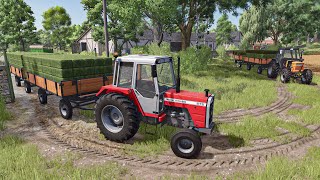 Making 269 clover mini bales with Small Tractors | Farming Simulator 25