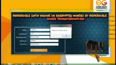 Reversible Data Hiding in Encrypted Images by Reversible Image | Final Year Projects 2016 - 2017