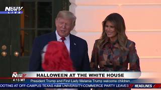 HALLOWEEN: President Trump and Melania Trump at the White House