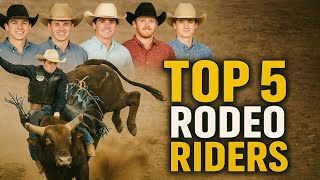 Top 5 USA Rodeo Riders 🔥 Unbelievable Bull Riding Moments You Must See!