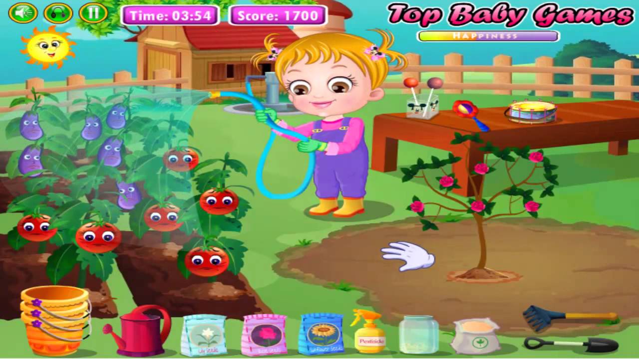 Baby Hazel Gardening Time Games For Kids by Baby Games TV YouTube