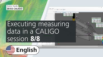 Executing measuring data in a CALIGO session (8/8)