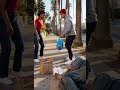 They Secretly Left New Shoes for a Sleeping Homeless Man #kindness #reversal