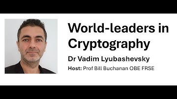World-leaders in Cryptography: Vadim Lyubashevsky