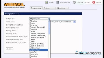 How to edit your preferences in RoundCube