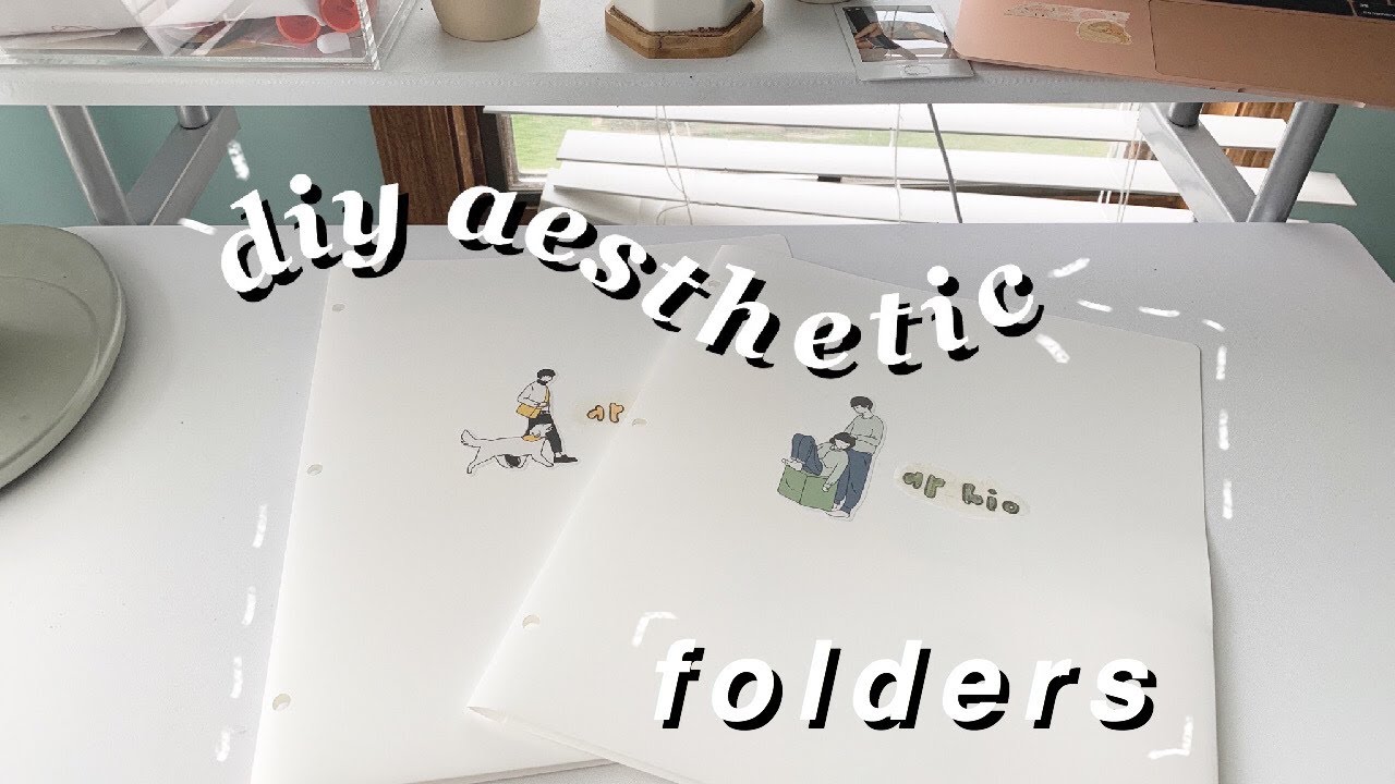 Diy Aesthetic Folders aesthetic School Supplies 2020 YouTube
