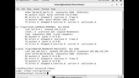 ifdown and ifup network  commands in #centos 7 #linux 2020
