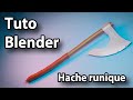 Tuto blender  une hache runique lowpoly