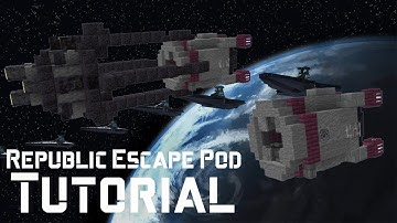 Minecraft Republic Escape Pod Tutorial [Star Wars]