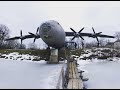 ВЛОГ Военно-транспортный Ан-12 на берегу озера поселка Высокое / Military transport aircraft An-12