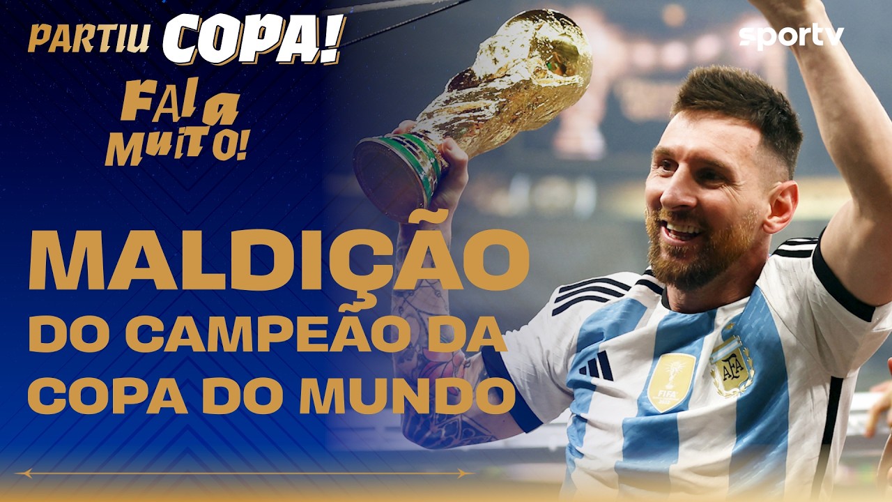 ARGENTINA CAMPEÃ COM MESSI DE NOVO? Se depender da maldição... | Fala Muito | Partiu Copa | sportv
