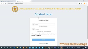 How to Submit Assignment on GCWUF Student Portal