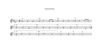 Molly Malone with sheet music and chords