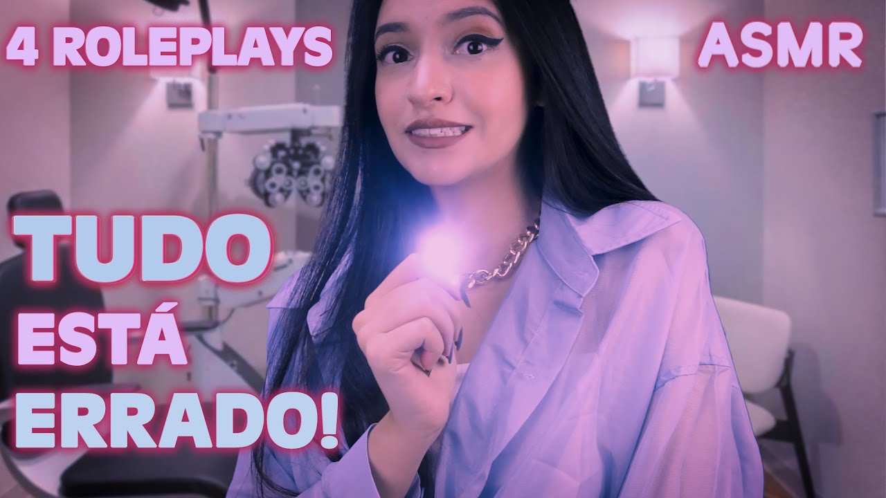 ASMR FAST: TUDO ESTÁ ERRADO COM VOCÊ (Oftalmologista, Nervos Cranianos, Consertando Você) l ASMR BR