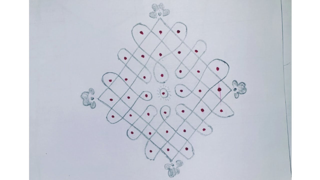 Beautiful &Easy  melikala muggulu design🌼 | Traditional telugu rangoli 🌼