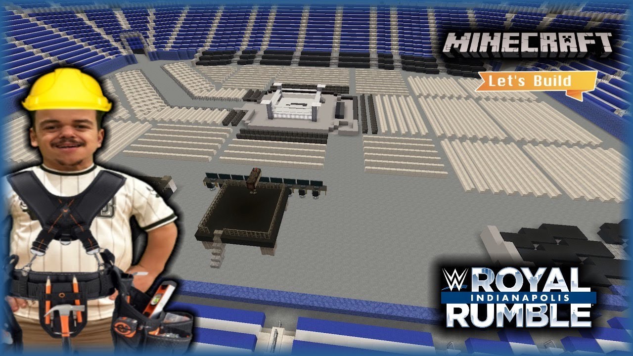 Let's Build WWE Royal Rumble 2025 seating plan! (Minecraft) - YouTube