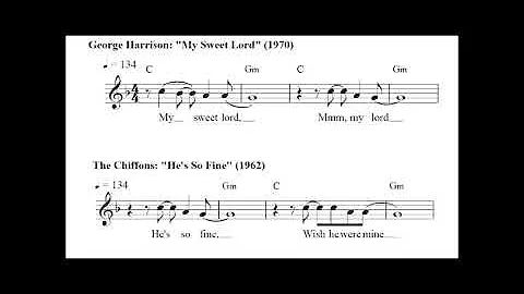 BEATLES MINUTE: "My Sweet Lord" vs. "He's So Fine"