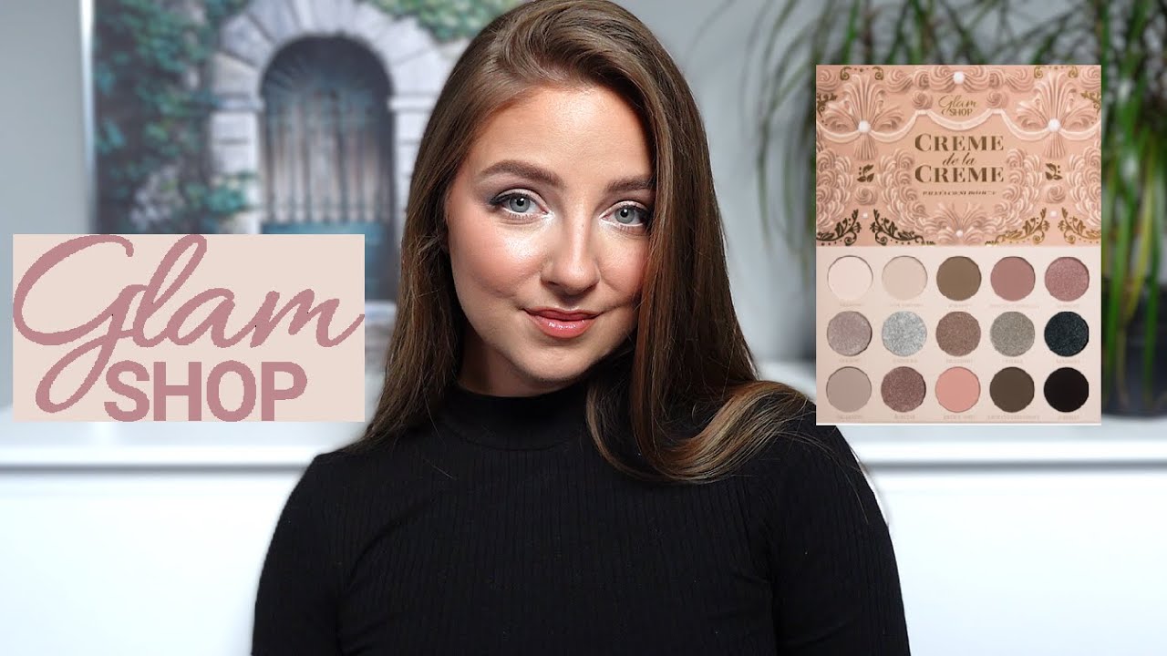 MAKIJAŻ KOSMETYKAMI GLAM SHOP || PALETA CREME DE LA CREME